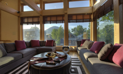 Chalet Mi Yabi Lounge Area with Mountain View | Lower Hirafu