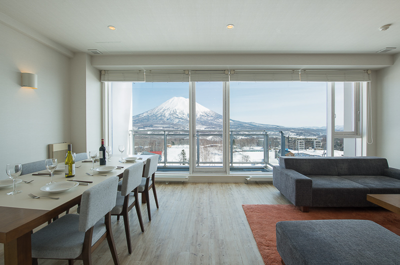 Niseko Landmark View Two Bedroom Premium Living and Dining Area | Upper Hirafu