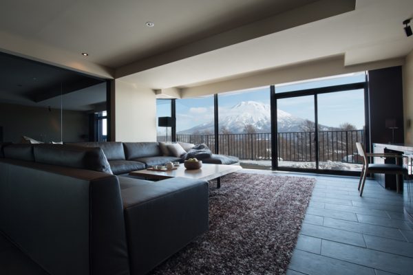 Muse Niseko Spacious Living Area with Mountain View | Middle Hirafu