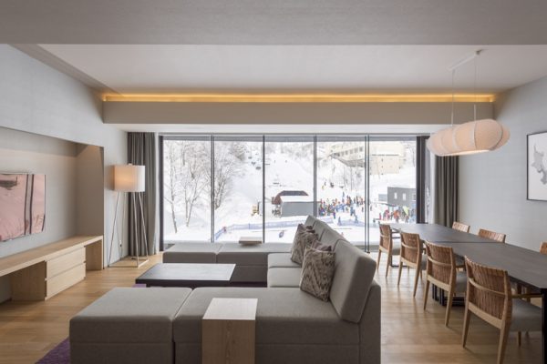 Aya Niseko Three Bedroom Living Room with TV | Upper Hirafu