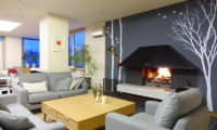 Ebina Chalet and Lodge Living Area near Fireplace | Moiwa