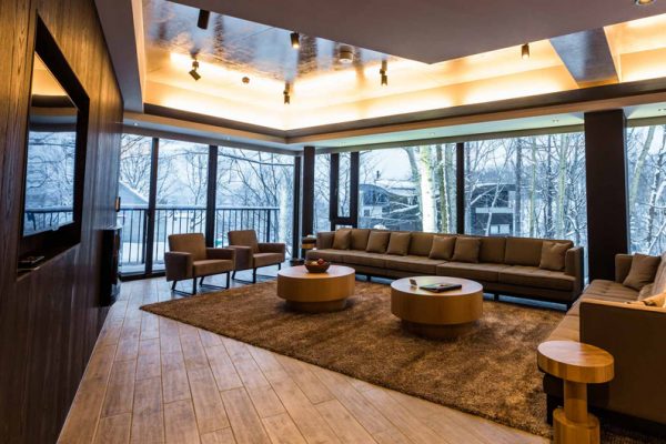 Haven Niseko Penthouse Living Area with TV | Middle Hirafu
