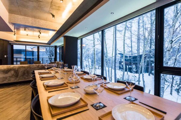 Haven Niseko Penthouse Kitchen with Crockery | Middle Hirafu