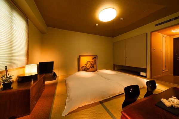 Hakuba Springs Hotel Japanese Tatami Futon Room with TV | Happo Village
