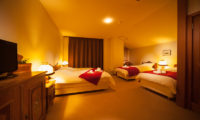 Marillen Hotel Bedroom with Triple Beds | Happo Village