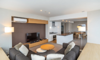The Maples Niseko 19 Three Bedroom Yotei Resort Living Area with TV | Upper Hirafu
