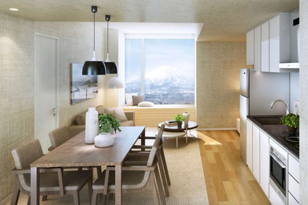 The Maples Niseko Kitchen and Dining Area | Upper Hirafu