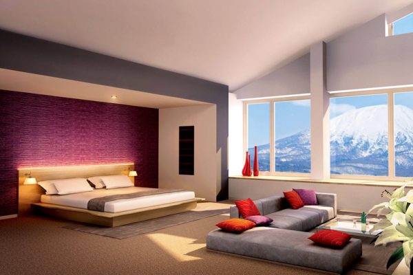 The Maples Niseko Bedroom with Sofa | Upper Hirafu