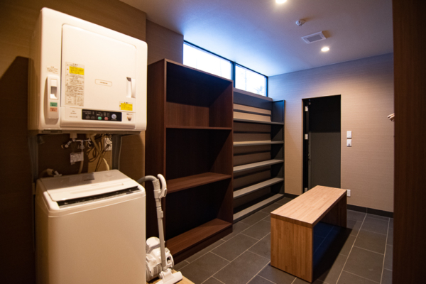 Panorama Niseko Laundry Room with Seating Area | East Hirafu