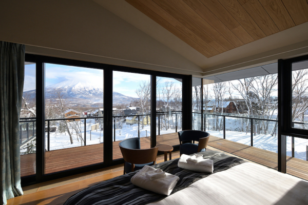 Tsudoi Master Bedroom with Mt Yotei View | East Hirafu