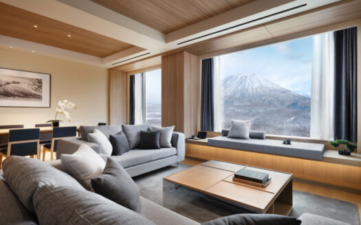 Setsu Niseko 3 Bedroom Suite Living Room Winter