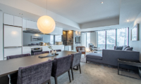 The Vale Niseko Two Bedroom Resort Open Plan Living and Dining | Upper Hirafu
