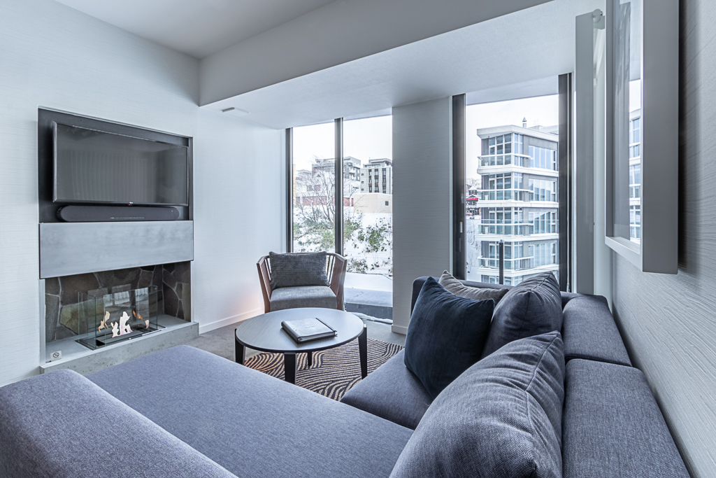 The Vale Niseko Two Bedroom Apartment Living Room with TV | Upper Hirafu