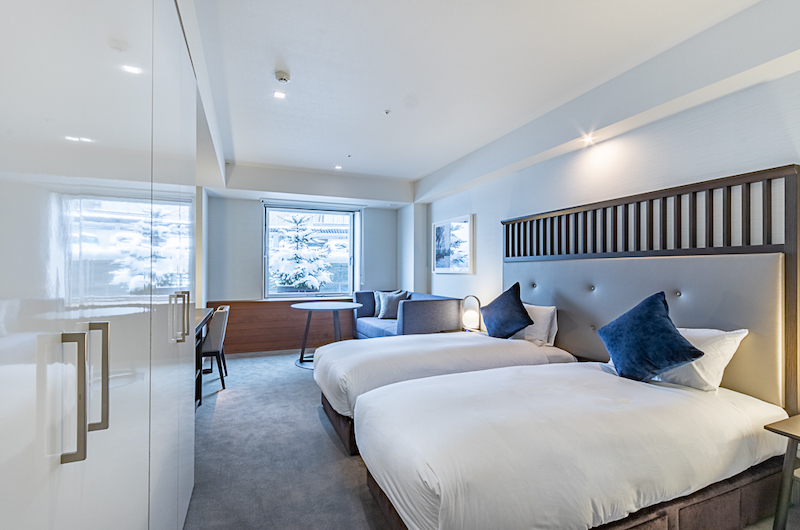 The Vale Niseko Bedroom with Twin Beds | Upper Hirafu