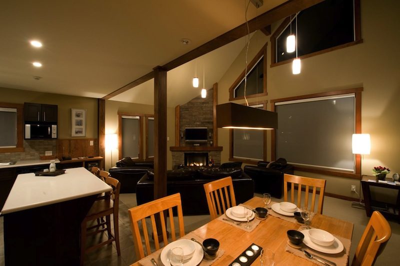 Niseko Creekside A Living and Dining Area with TV | East Hirafu