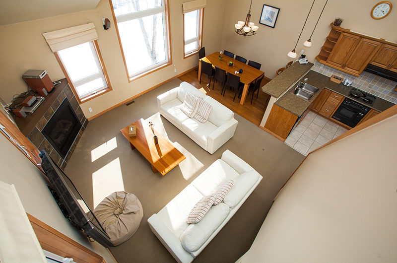Niseko Alpine Apartments Living Room Top View | Upper Hirafu Village