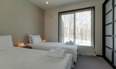 Fubuki One Bedroom with Twin Bed and Snow View | Lower Hirafu