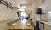 Gondola Chalets Four Bedroom Apartment Dining Area and Kitchen | Upper Hirafu