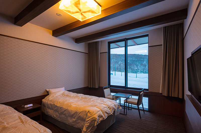 Lodge Hakuunso Twin Bedroom with TV | Upper Hirafu