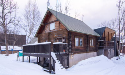 Nupuri Cottage Exterior with Snow | Lower Hirafu