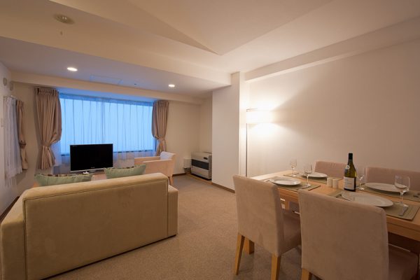 One Niseko Resort Towers Living and Dining Area | Moiwa