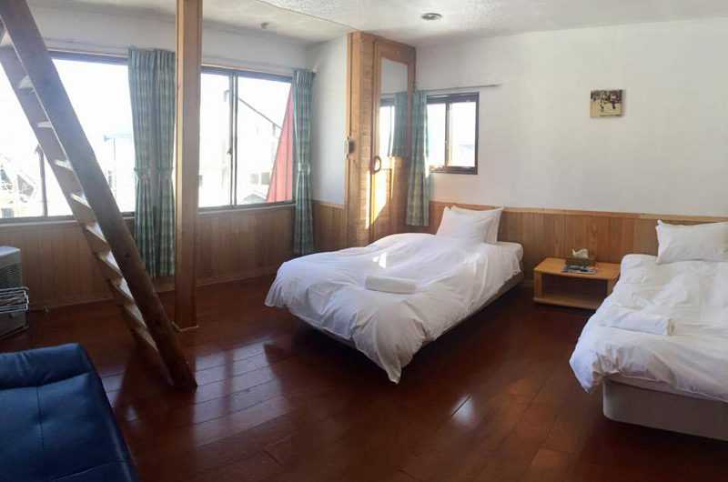 Pension Full Note Bedroom with Twin Beds | Middle Hirafu