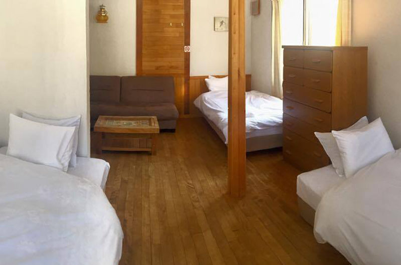 Pension Full Note Bedroom with Triple Beds and Sofa | Middle Hirafu
