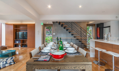 Asanagi Dining Area with Up Stairs | Middle Hirafu