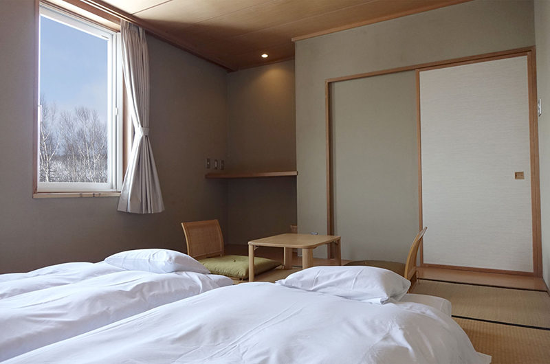 Ebina Chalet and Lodge Bedroom with Outdoor View | Moiwa