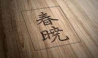 Shungyo Logo on Wood | East Hirafu