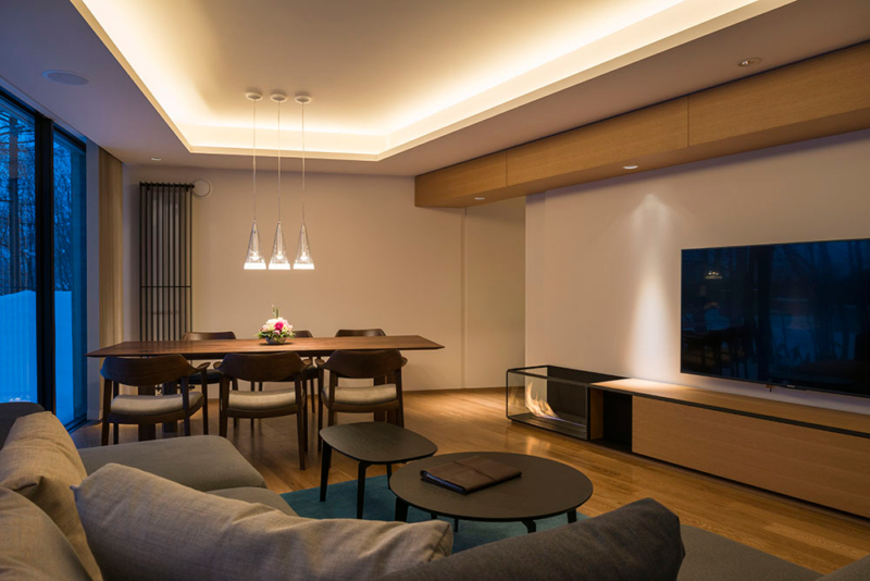 Kozue Living Area with TV | Middle Hirafu