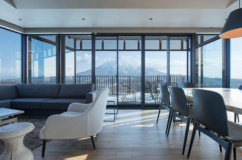 Aspect Niseko Living Area with Mountain View | Middle Hirafu Village