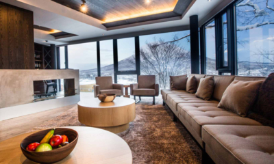 Haven Niseko Penthouse Living Area with Mountain View | Middle Hirafu