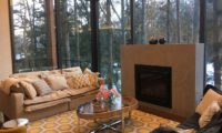 Amo 54 Lounge Area with Fireplace | Upper Wadano