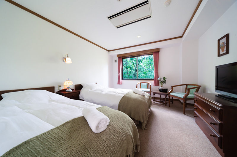 Wadano Forest Hotel Bedroom with Seating Area | Upper Wadano