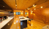 Wadano Woods Chalets Kitchen with Wooden Floor | Lower Wadano
