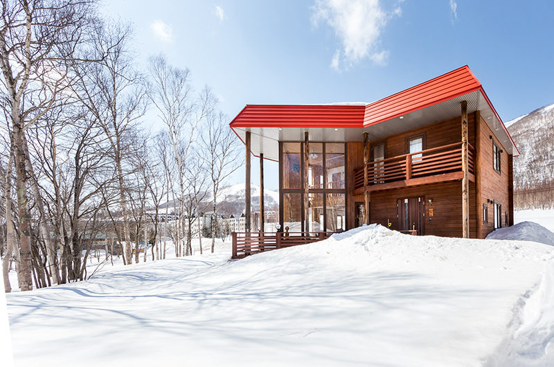 Matsu House Outdoor Area with Snow | Rusutsu