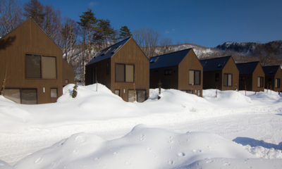 Gakuto Villas Exterior with Snow View | Hakuba Valley