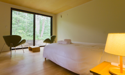 Gakuto Villas Master Bedroom with View | Hakuba Valley