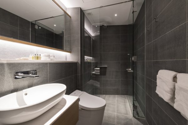 Skye Niseko Three Bedroom Suite Bathroom with Shower | Upper Hirafu Village