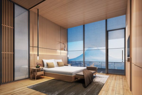 Skye Niseko Penthouse Bedroom with Mountain View | Upper Hirafu Village