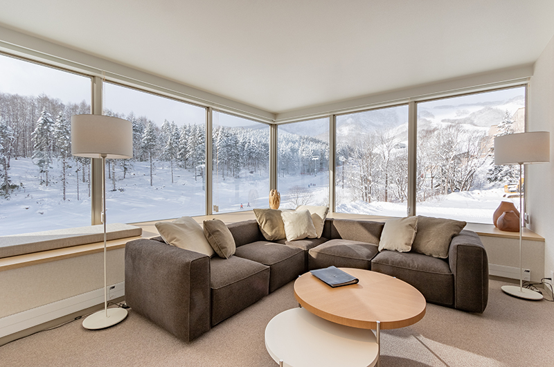 The Maples Niseko 06 Two Bedroom Ski Side Lounge Area | Upper Hirafu
