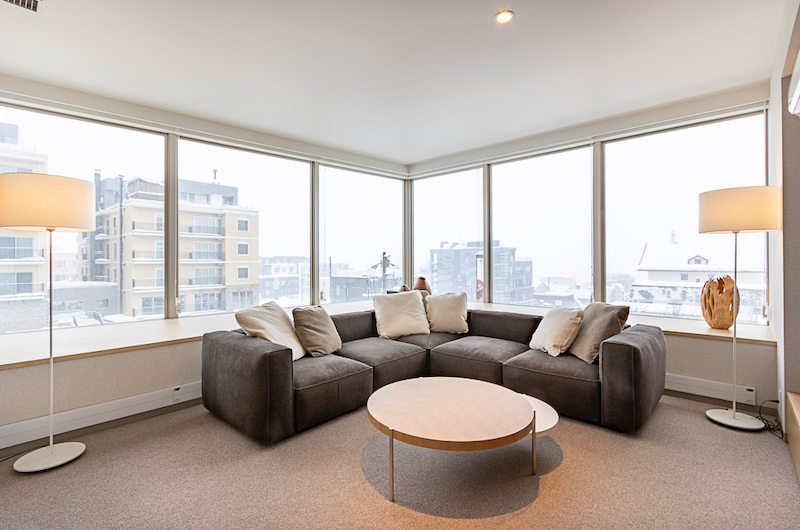 The Maples Niseko Two Bedroom Resort Living Room | Upper Hirafu