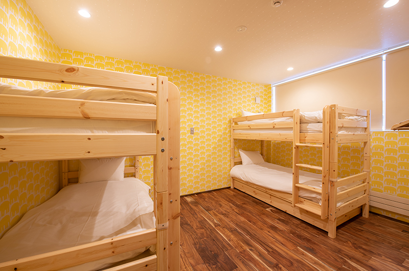 Kitsune House Bedroom with Bunk Beds | Lower Hirafu