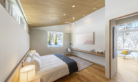 Sakka Rocks Chalet Bedroom with Study Table and Wooden Floor | Upper Wadano