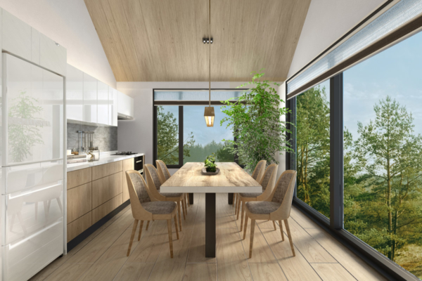 Koa Niseko Kitchen and Dining Area with View | Higashiyama