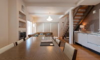 Snow Fox Living, Kitchen and Dining Area with Up Stairs | Lower Hirafu