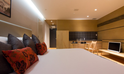 Koharu Resort Hotel and Suites One Bedroom Studio Bedroom, Kitchen and Dining | Upper Wadano