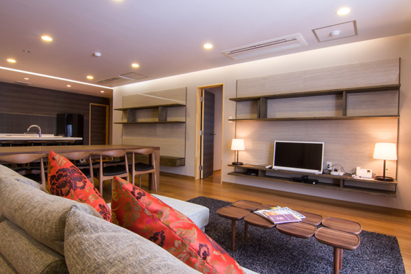 Koharu Resort Hotel and Suites Three Bedroom Penthouse Suite Living Area | Upper Wadano