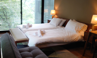 Koharu Resort Hotel and Suites Four Bedroom Villa North Bedroom Four with Twin Beds | Upper Wadano